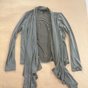 White House Black Market Sage Moss Green Drape Front Cardigan Medium